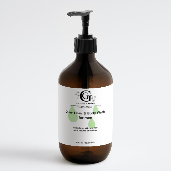 2-in-1 Hair & Body Wash for Men - Volumising Shampoo & Cleanser