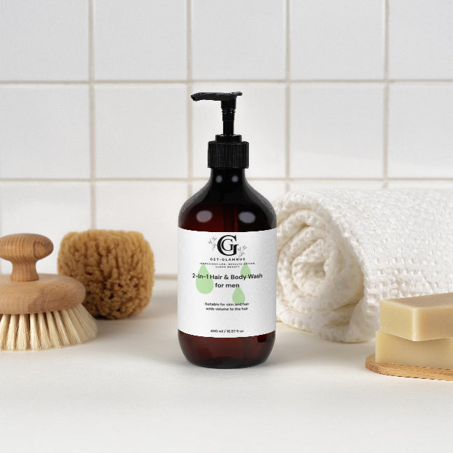 2-in-1 Hair & Body Wash for Men - Volumising Shampoo & Cleanser