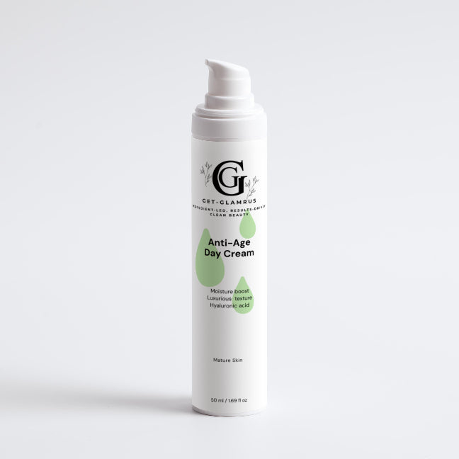 Anti-Age Day Cream - Hyaluronic Acid Moisturiser for Mature Skin (White Bottle)
