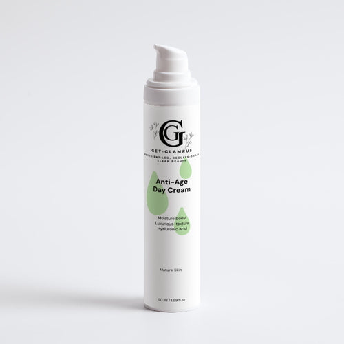 Anti-Age Day Cream - Hyaluronic Acid Moisturiser for Mature Skin (White Bottle)