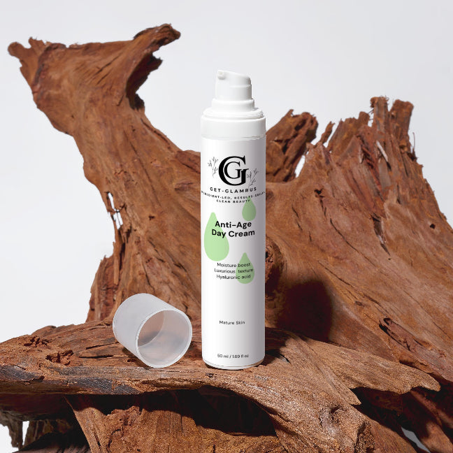 Anti-Age Day Cream - Hyaluronic Acid Moisturiser for Mature Skin (White Bottle)
