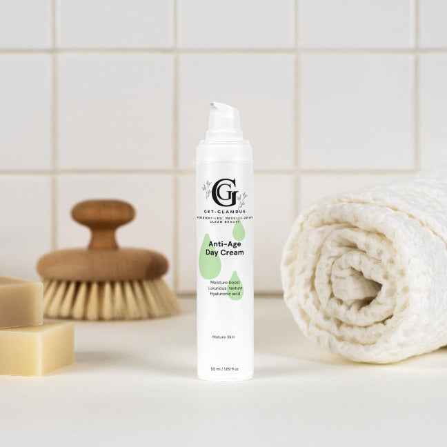 Anti-Age Day Cream - Hyaluronic Acid Moisturiser for Mature Skin (White Bottle)