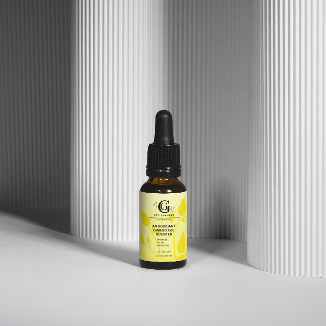 Antioxidant Ginkgo Gel Booster - Hydrating Face Serum (Amber Dropper Bottle)