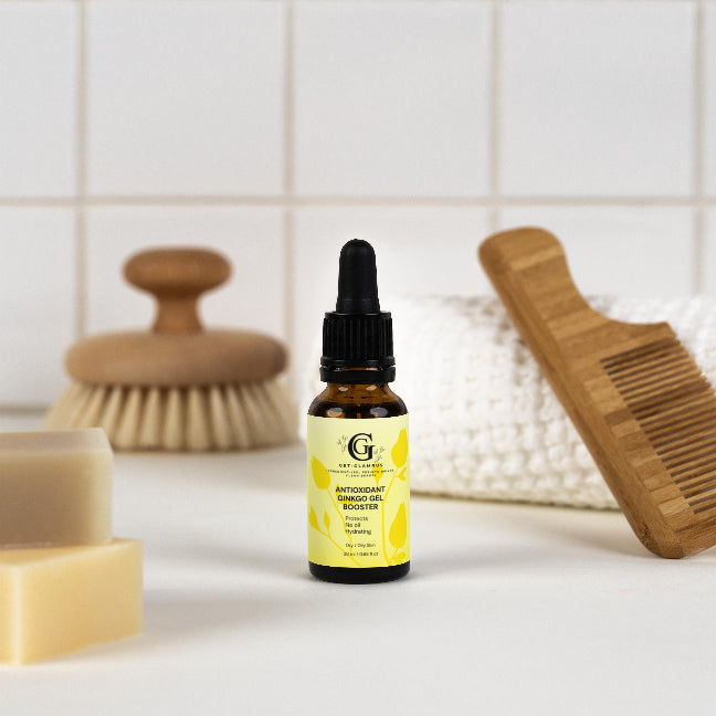 Antioxidant Ginkgo Gel Booster - Hydrating Face Serum (Amber Dropper Bottle)