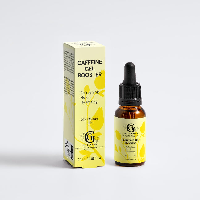 Caffeine Gel Booster for Under-Eye Fatigue & Dark Circles | Anti-Aging Serum (Dropper Bottle)