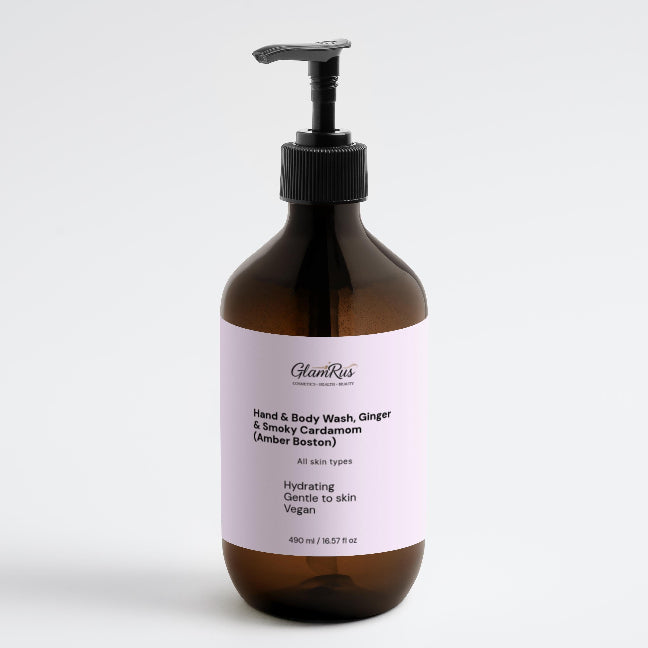 Hand & Body Wash, Ginger & Smoky Cardamom (Amber Boston)