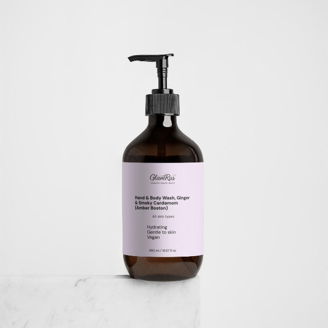 Hand & Body Wash, Ginger & Smoky Cardamom (Amber Boston)