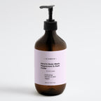 Hand & Body Wash, Peppermint & Dark Cedar (Amber Bottle)