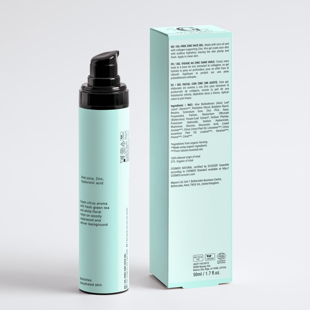 Oil-Free Zinc Face Gel for Men