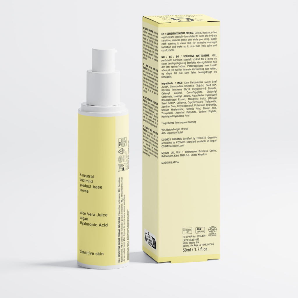 Sensitive Skin Overnight Cream, Fragrance-Free