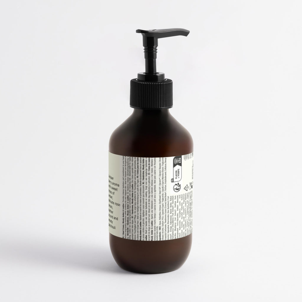 Silk Skin Hand Cream, Woody Amber & Leather Scent