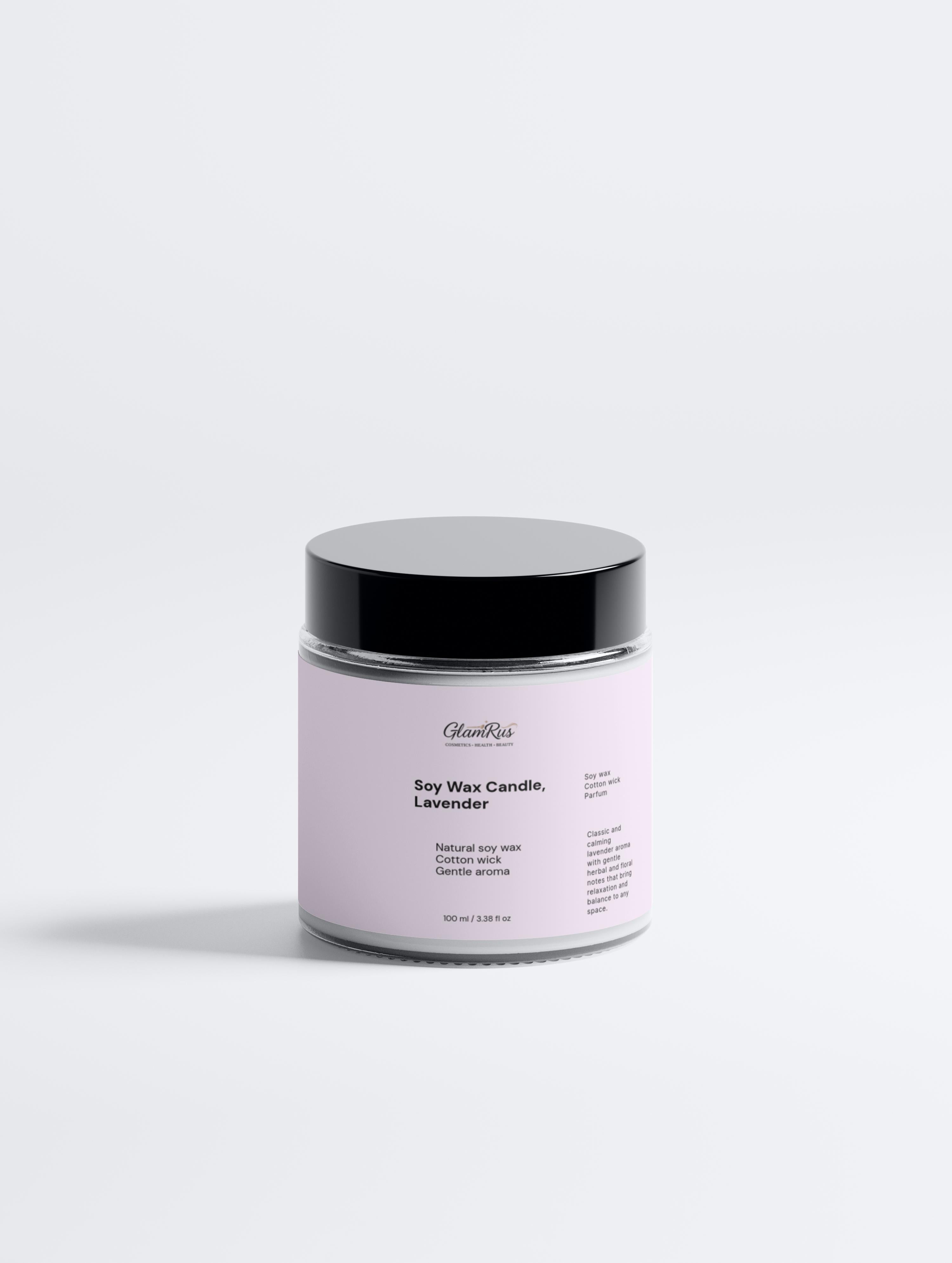 Soy Wax Candle, Lavender